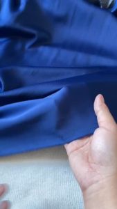 Vải Lụa Cát 2Da Mặt Bóng Màu Xanh Khổ 1m48 - Chất Mềm Rũ Đàn Hồi Nhẹ - May Áo Dài Váy Đầm