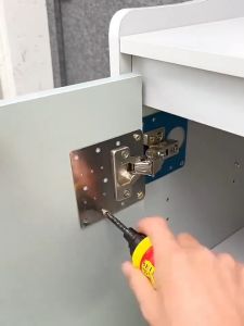 Hinge Repair Plate for Furniture Cupboards and Cabinets - Fits All Cabinet Doors | Flash Hardware