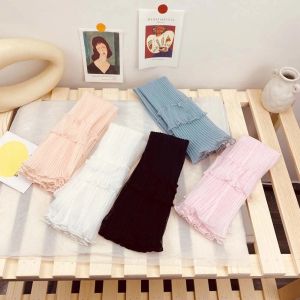 Găng Tay Nữ Dài Mùa Hè Găng Tay Ren Gợi Cảm Hở Ngón Chống Nắng Thoáng Khí Sợi Xếp Li