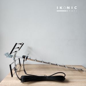 IKONIC Antena TV Digital Analog Outdoor / Luar SANEX-889 + Kabel 10 Meter