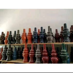 Hồ lô thu lôi chống sét trên mái nhà chiều cao 43cm gốm sứ Bát Tràng chính hãng