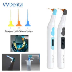 VV DENTAL | VVDental Root Canal Sonic Irrigator Wireless Ultrasonic Endo Activator with 30 Pcs Endo Files For Endodontic Cleaning Tools