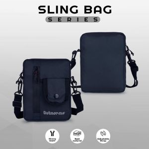 Tas Selempang Pria Kecil | Sling Bag Ringkas Stylish | Waistbag Multi Kompartemen