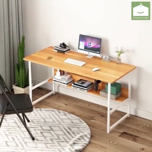 kolohome Foldable Table Desk Dining Computer Study Desk Environmentally Wooden Table (60*28*68)
