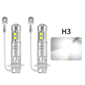 KEVANLY | 2pcs H1 H3 LED Bulb Fog Lights 6000K White For Car Headlight Bulbs 12V Lighting LED 3030 Chip Bulb 8000K Ice Blue