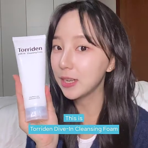 Torriden DIVE IN Low Molecular Hyaluronic Acid Foam Cleanser for Soothing Hydrating Bubble Face Wash for Daily Use 150ml