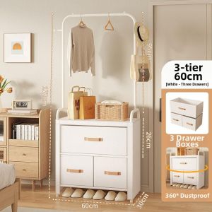 Dust-proof Floor Standing Clothes Rack