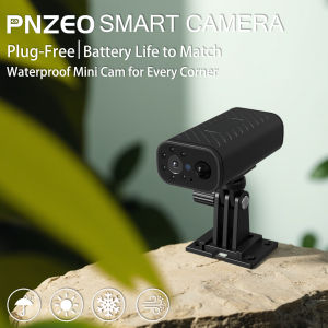 PNZEO Smart wireless Home security camera outdoor waterproof 4K HD Low power consumption Ultra long battery life remote ON/OFF