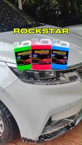 RockStar โฟมแชมพูล้างรถ น้ำยาล้างรถ สูตรเข้มข้น ทำโฟมได้ละเอียด 3กลิ่น เชอรี่ แอปเปิ้ล บลูเบอรี่ ขนาด3 lites สุดคุ้ม
