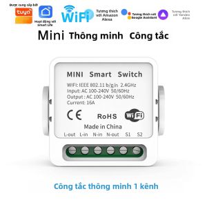 Công Tắc Thông Minh TUYA WiFi/Zigbee Với Nhiều Điểm Tiếp Điểm Khô Để Điều Khiển Rèm Cửa Làm Mờ Ánh Sáng Và Đo Điện Năng Mô-đun Điều Khiển Thiết Bị Gia Dụng