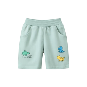 2025 New Dinosaur Cartoon Shorts Children Boys Cute Pants 100% Cotton Sport Pants for 1 2 3 4 5 6 7 8 9 Years Baby Boys Girls