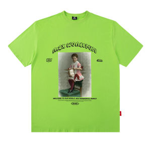 Áo Thun Nam Tay Ngắn in Họa Tiết Cổ Điển Cotton Nguyên Chất Thường Ngày Mùa Hè 2025 Phong Cách Đường Phố Giản Dị