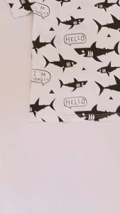 Setelan Anak Laki Laki Fish FP Putih Bxr usia 2-10 tahun