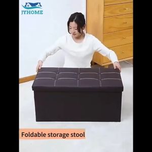 JYHOME Ottoman Storage Box Rectangular Adult Sofa Storage Stool Multifunctional High Quality Sitting Storage Chair