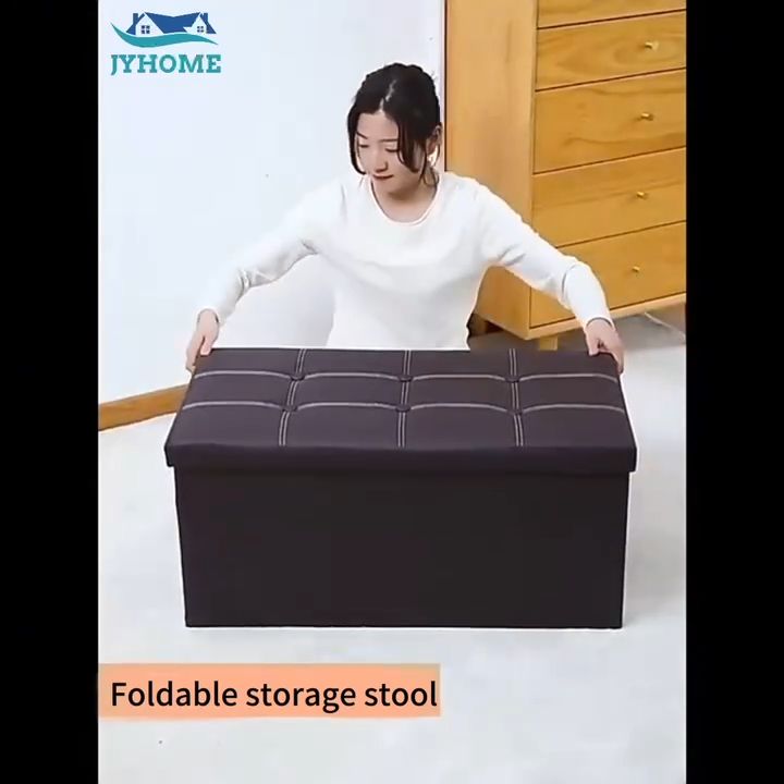 JYHOME Ottoman Storage Box Rectangular Adult Sofa Storage Stool Multifunctional High Quality