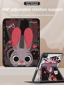 Q-BOSS | Rotatable Protective Case with Pen Slot for iPad 9 iPad Air 5/4 iPad 11/10/8 iPad Mini 7/6 iPad Pro 2021 10.2-inch iPad