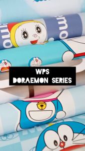 Wallpaper Stiker Dinding Kamar Anak Motif Karakter Kartun Doraemon Bahan Pvc Sudah Ada Lem Perekat Ukuran 100cm