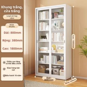 Tủ Kính trưng bày có khóa với cửa trượt sắt nghệ thuật chống bụi