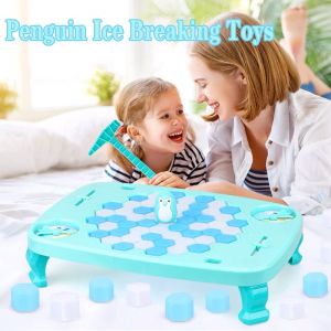 SAVE THE PENGUIN MINI TRAP GROUP FAMILY FUN GAMES TOYS Ice Breaking Saving The Penguin Table Game