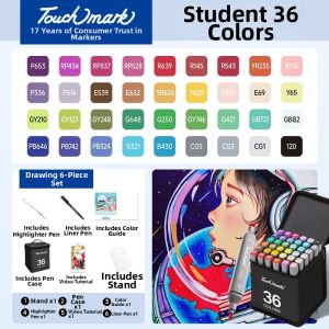 Touch mark | Oil-Based Alcohol Manga and Fabric Markers for Coloring Skin Tones