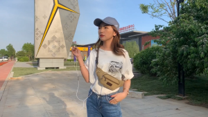PANPIA Vải giản dị Eo Túi Eo Túi điện thoại di động túi chuối túi Fanny gói người đàn ông