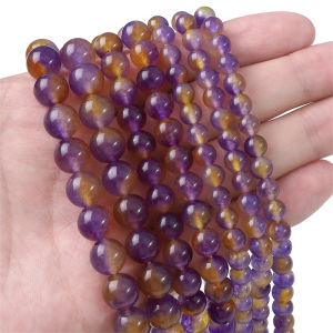 ลูกปัดกลมหยกสีเหลือง 6/8/10มม. ขนาดสุด - การทำสร้อยกำไลข้อมือ 15 บาท