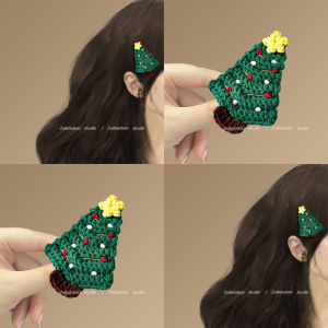Adorable Christmas Tree Hair Clips Travel Essential Cute Festive BB Bangs Hair Accessories Hairgrips Personal Care Tools