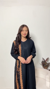 Bakul Daster - Gamis Rayon DAHLIA Jumbo Resleting Busui Friendly Baju batik Dress batik