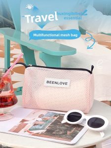 MIRUIDUO | Summer Hand-held Mesh Cosmetics Storage Bag