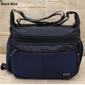 Waterproof Oxford Cloth Mens Crossbody Bag Fashionable Travel Single Shoulder Business Bag Money Collection Casual Style