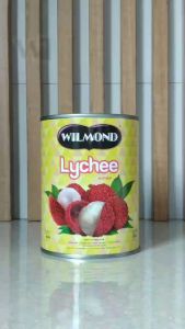 WILMOND LYCHEE IN SYRUP / BUAH LECI DALAM SIRUP KEMASAN KALENG 565 GR
