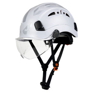 CE Safety Helmet with Goggles Reflective Stickers ABS Hard Hat Adjustable Ventilation Hardhats Construction Work Head Protection