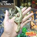 Barang Antik Keris Cundrik Burung Merak terbuat dari bahan besi kuningan. 