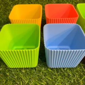 Plant Specialist/Colored Pot Plastic (3x3) Indoor and Outdoors Pot