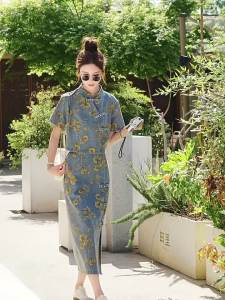 MANWUJINGLING | Chinese Style Print Summer Womens Set