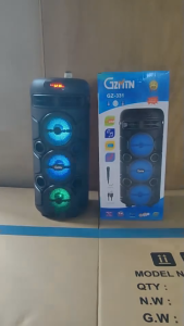 【20 -year warranty】Portable Bluetooth Speaker with MIC 9 inch Wireless Dual Microphone Karaoke Speaker Outdoor Big Size Bass Party 360-Degree Stereo Wired Microphone and RGB Light Show Speaker bluetooth big speaker sale