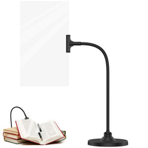 4X Magnifying Glass with Stand 10"x6" Flexible Gooseneck Magnifying Glass Large Page Magnifier for Reading Small Prints