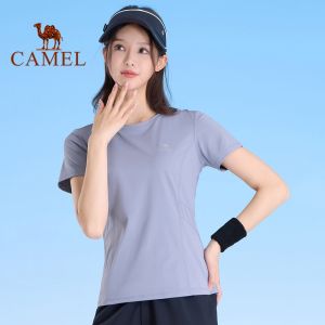 เสื้อวิ่งผู้หญิงแห้งเร็วเสื้อยืดกีฬาระบายอากาศ