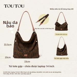 TOUTOU | Túi Xách Đa Năng In Hình Báo
