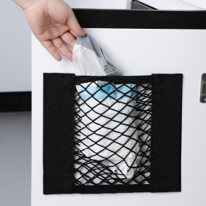 Storage Net BagAdhesive Mesh Pocket Net String Pouch Bag Wall Sticker Organizer Pouch Bag