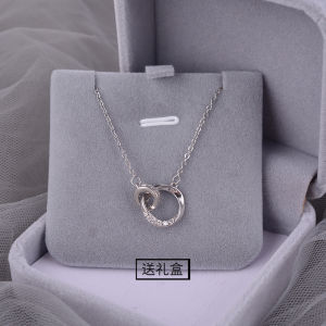 925 Sterling Silver Mobius Necklace for Women Accessible Luxury Special-Interest Design Sterling Silver Clavicle Chain 2024 New Arrival Best Selling Lettering