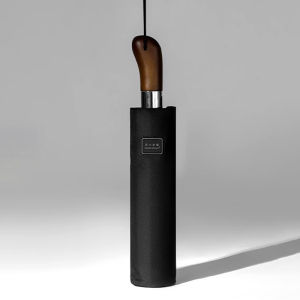 Windproof Folding Umbrella Big Size Wooden Handle Fully Automatic Umbrella for Men Travel Outdoor Rain Umbrella Strong