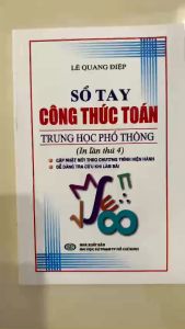 Sách - Sổ tay công thức toán trung học phổ thông