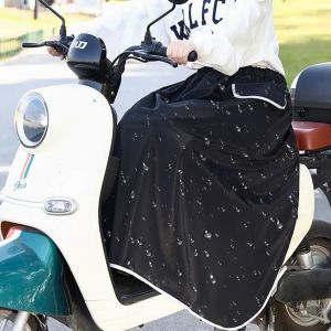 ผ้าคลุมขาสำหรับรถมอเตอร์ไซค์และสกู๊ตเตอร์ กันลม กันน้ำ ให้ความอบอุ่นในฤดูหนาว ใช้ได้กับรถจักรยานยนต์ไฟฟ้า