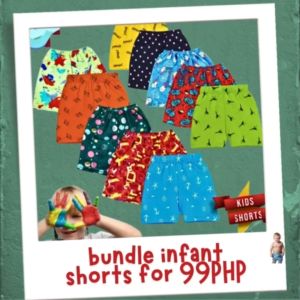 SALE 3-PC Baby Boy Shorts Bundle 6-24 Months | Soft Cotton Stretchy Infant Pambahay | OOTD | Kids Playwear Shorts Character Prints & Plain Colors | Toddler Clothes