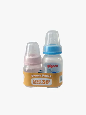 PIGEON Botol Susu Bayi Standar MM Dot Peristaltic Slimneck (Dot Ulir) Ukuran 50ml/120ml/240ml