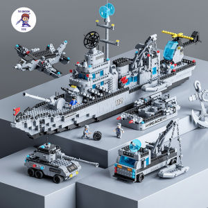 Đồ Chơi Lắp Ráp Tàu Chiến Hạm 6in1 Robot / Máy Bay / Xe Tăng / Cảnh Sát - 1560 Mảnh Kích Thước Lớn