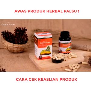 Kapsul Gamat Emas Asli 100% Original - Obat Herbal Hernia - Turun Berok - Buah Zakar Bengkak - Benjolan Varikokel - Buah Zakar Besar Sebelah - Biji Gede Kendur - Gamat Emas Kapsul - BPOM & Hallal