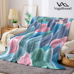 BILIBILI | Pastel Forest Flannel Blanket Warm Soft Halloween Christmas Decorative Couch Warm Cozy All-Season Gift
