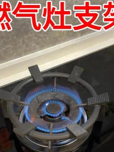 Non-Slip Gas Stove Support Frame Cast Steel Stable Cooking Utensils Storage Rack Kitchen Gas Stove Stand Oven Accessory